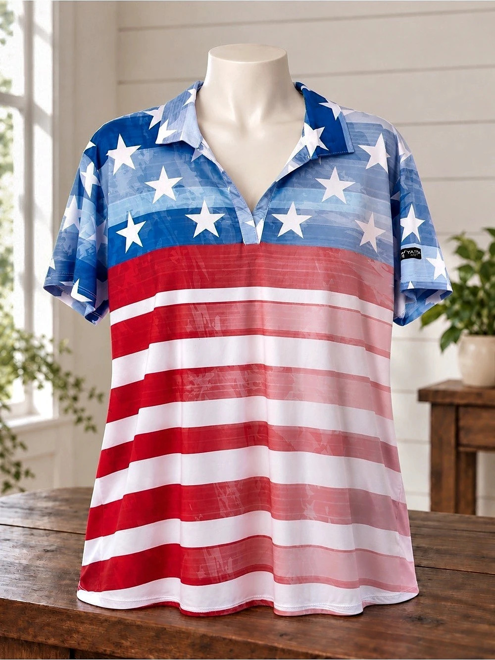 YATTA GOLF The Patriot Golf Polo American Flag Polo 3XL - Picture 1 of 6